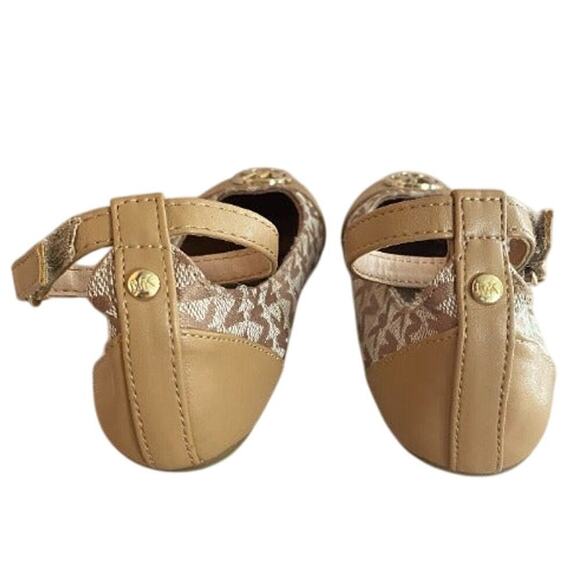 Michael Michael Kors Girl's Tan Beige Dress Casual US 13 Christabel Ankle Buckle - Picture 7 of 8